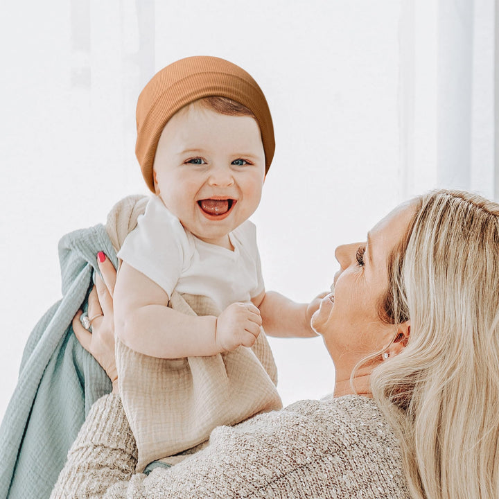 Konssy 6 Pack Baby Beanie Hats for Newborn Infant Girls Boys, 6-24 Months - Yuanmao-3Dai-Xin - image 3