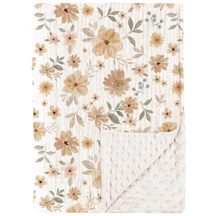 Konssy Soft Muslin Baby Blanket for Unisex Boys & Girls, 30 x 40 Inch - Doudou-Tan-Baihuahui-New - image 1