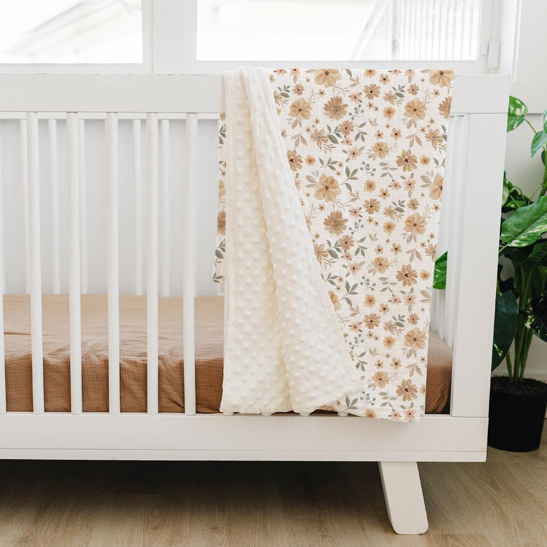 Konssy Soft Muslin Baby Blanket for Unisex Boys & Girls, 30 x 40 Inch - Doudou-Tan-Baihuahui-New - image 5