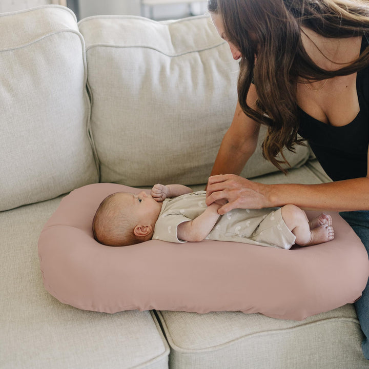 Konssy 2 Pack Baby Lounger Cover, Stretchy Infant Slipcover, Covers Only - Blossom,Taupe - image 7