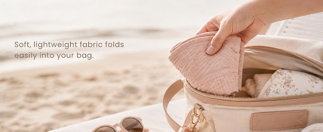 Konssy 2-Pack Muslin Baby Girl Sun Hats with Wide Brim, UPF 50+, 0-6& 6-12M - product details 12