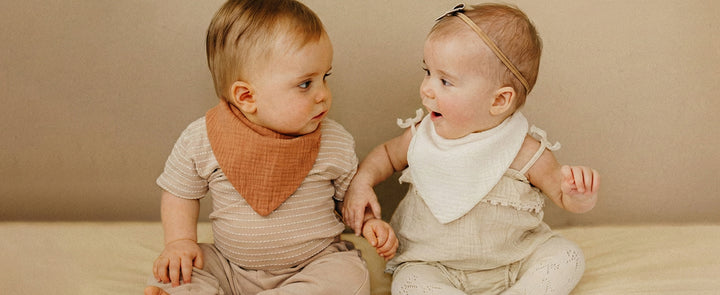 Konssy 10 Pack Baby Muslin Bandana Bibs for Drooling and Teething - product details 7