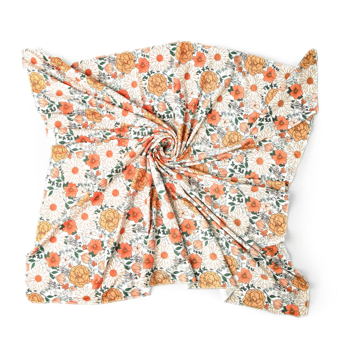 Konssy Baby Blanket & Headband Set, 32 x 32 Inch Swaddle Receiving Blanket - huahui-baotan-New - image 3