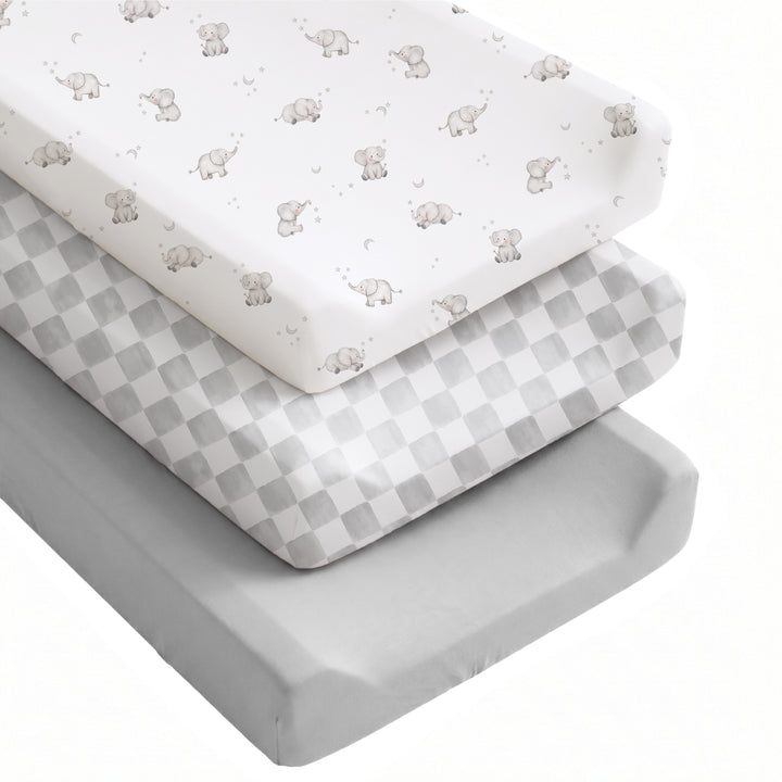 Konssy Silky Soft Changing Pad Cover 3 Pack