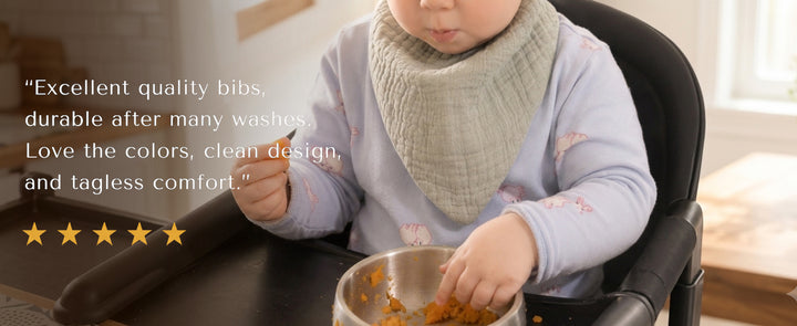 Konssy 10 Pack Baby Muslin Bandana Bibs for Drooling and Teething - product details 17