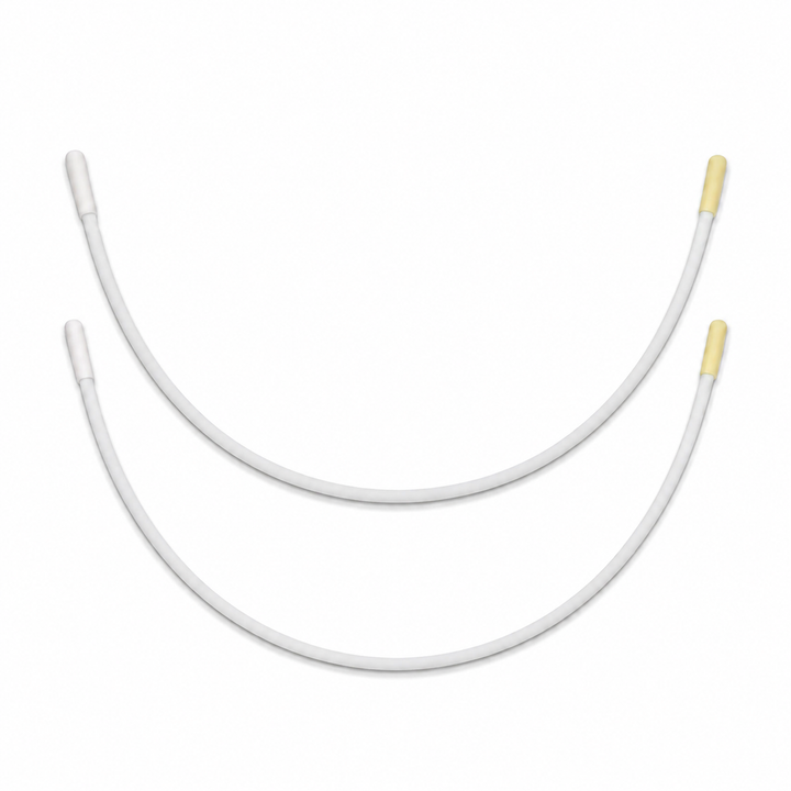 Konssy Bra Underwire Replacement, 2Pcs White Coated Bra Wire Inserts for Bra Making, Lingerie Sewing and Repair