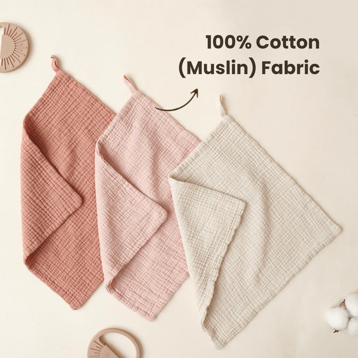 Konssy 10-Pack Muslin Baby Washcloths