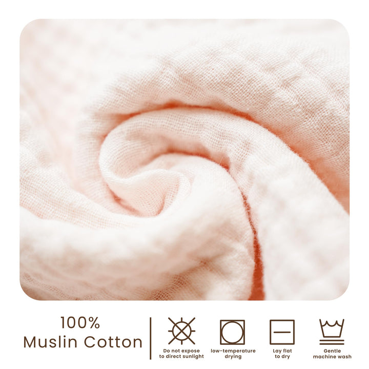 Konssy Muslin Baby Burp Cloths Sets for Unisex- 7 Pack Soft 100% Cotton Burping Clothes for Newborn，Baby Girls and Boys