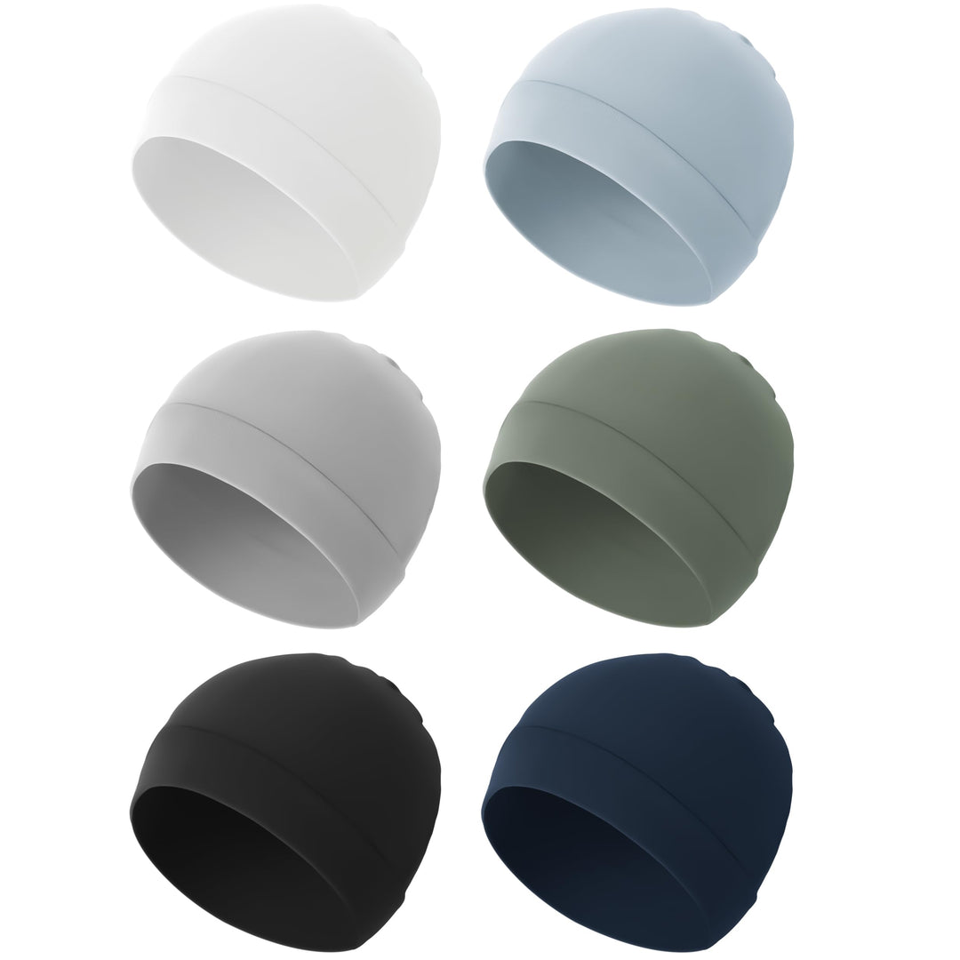 Konssy 6-Pack Baby Beanie Hats for Newborns