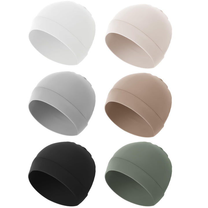 Konssy 6-Pack Baby Beanie Hats for Newborns