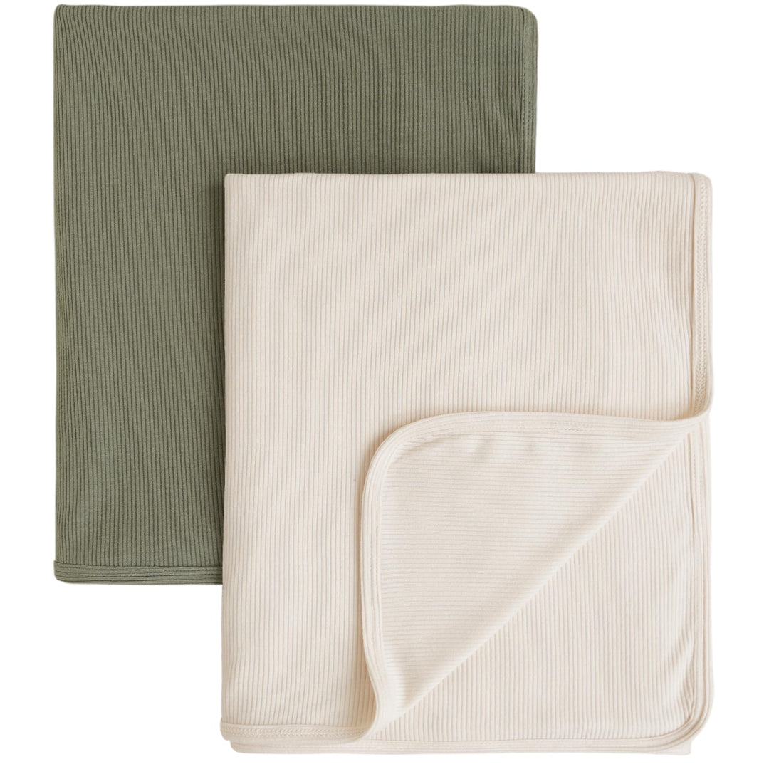 Konssy Knit Baby Blanket 2 Pack