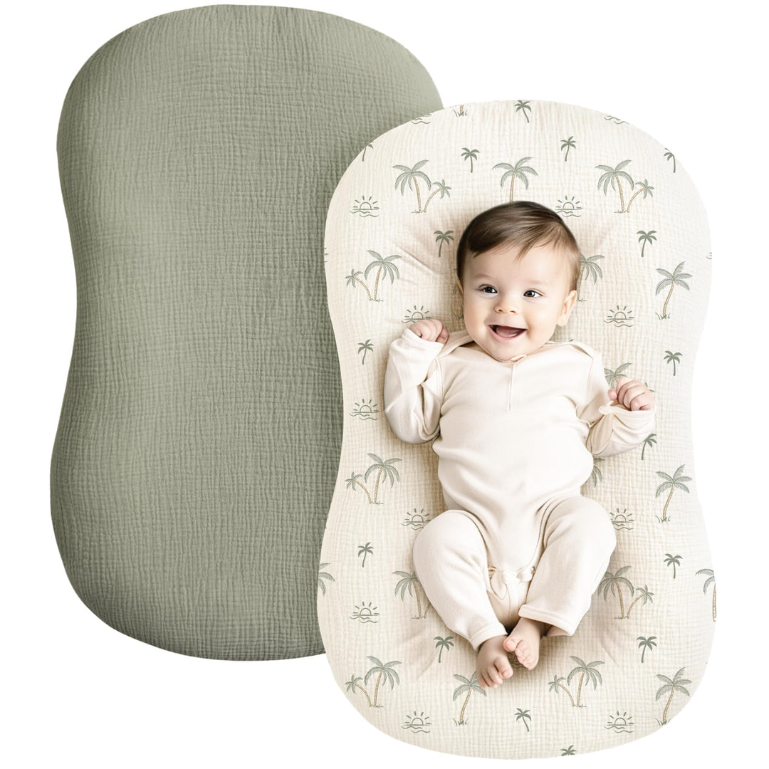 Muslin Baby Lounger Cover 2 Pack