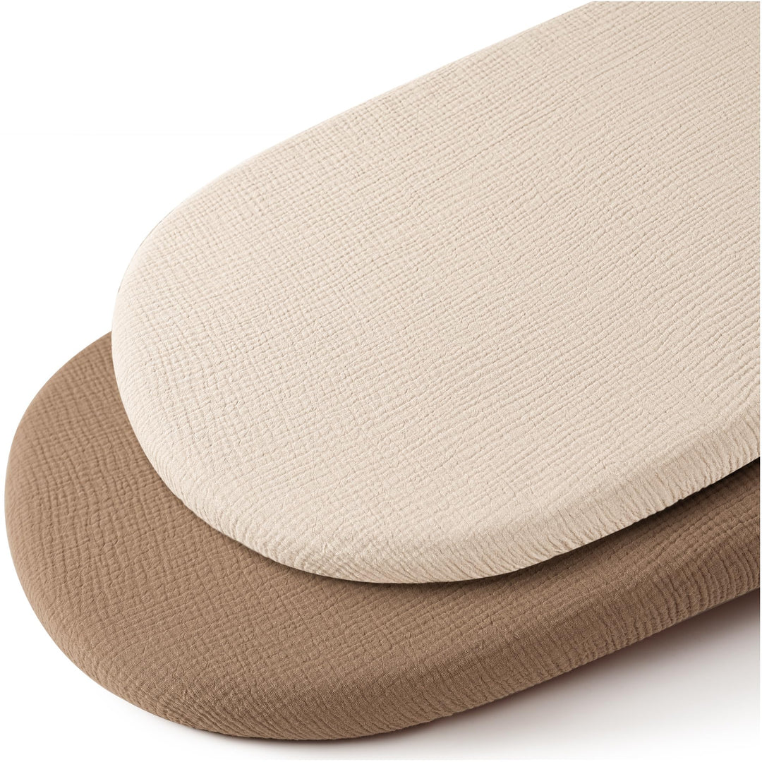Baby Fitted Bassinet Sheets 2 Pack