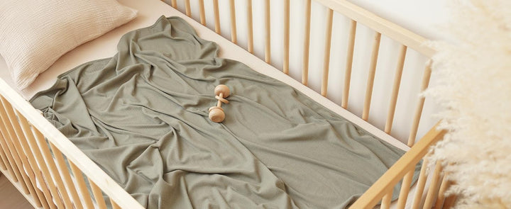 Konssy 2 Pack Ribbed Knit Swaddle Blankets for Baby Boys & Girls, 33"x42" - product details 8