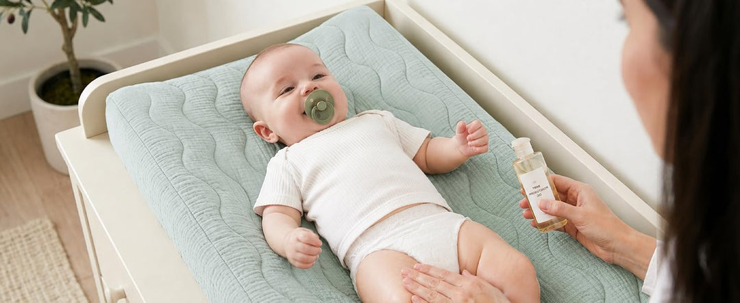 Konssy 2 Pack Quilted Muslin Changing Pad Cover, Waterproof Layer 32" x 16" - product details 11