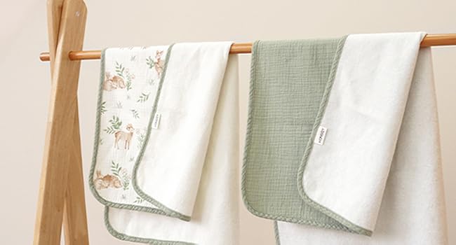 Konssy 2 Pack Waterproof Muslin Portable Changing Pad, Diaper Changing Mat - product details 6