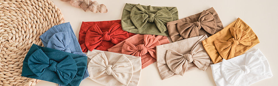 Prohouse 20 Pcs Baby Girl Bows and Headbands, Elastics Nylon Hairbands - product details 6