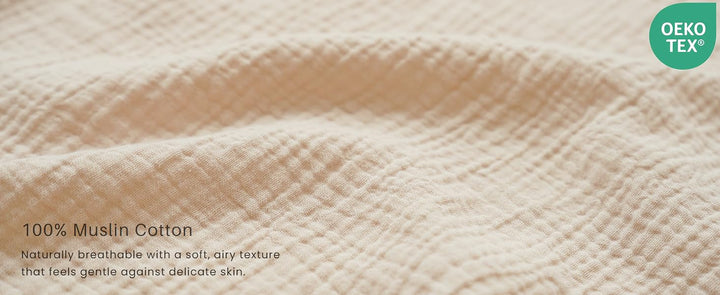 Konssy Muslin Bassinet Sheets for Baby Boys and Girls, 2 Pack, 33"x21" - product details 4