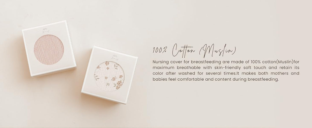 Konssy 2-Pack Muslin Nursing Cover Up for Breastfeeding Mom with Rigid Hoop - product details 2