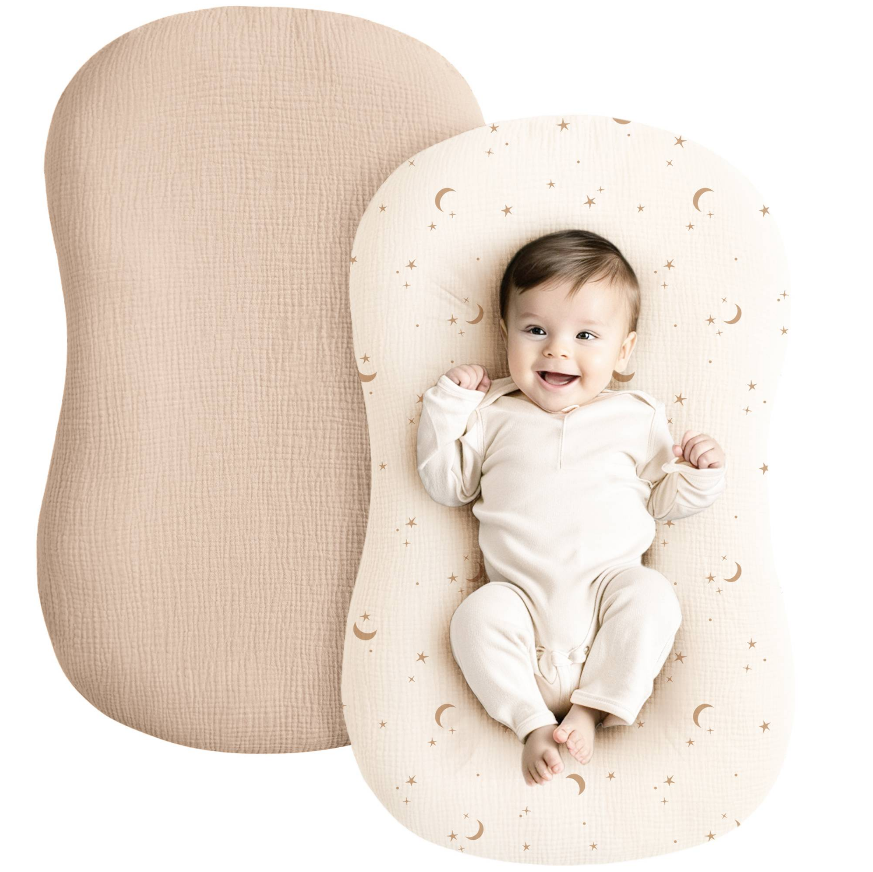 Muslin Baby Lounger Cover 2 Pack