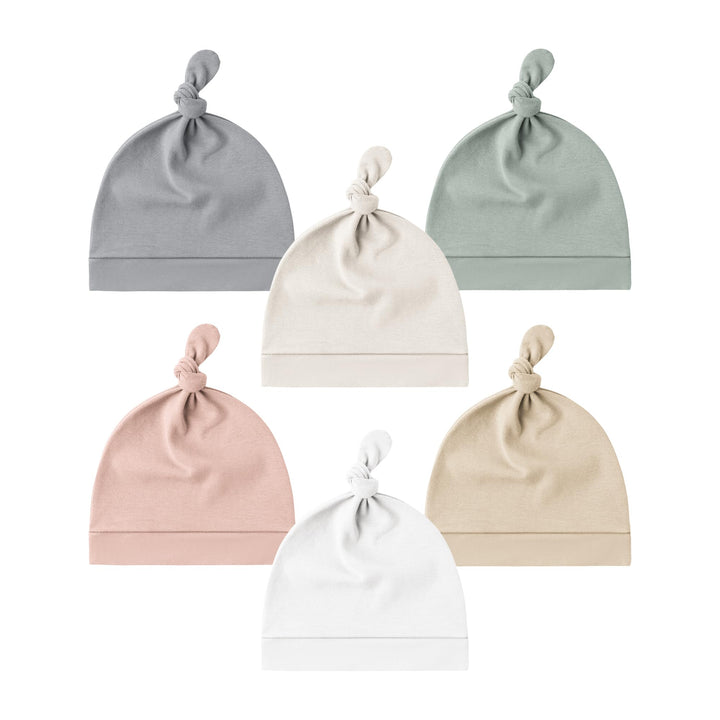 Konssy Baby Newborn Beanie Hat for Infant Girl Boy 0-6 Months Knot Sleepy Baby Hats, Buttery Soft & Stretchy Fabric, Preemie & Newborn Hospital Hat, for All Season