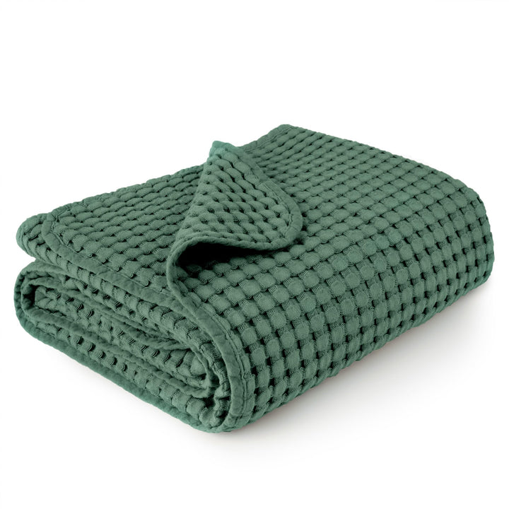 Konssy Waffle Baby Blanket for Boys & Girls, Soft Newborn Swaddle Blanket Waffle Knit, Cozy Crib Blanket Neutral for Nursery, Stroller & Toddler Bed, Machine Washable, 41" x 37"