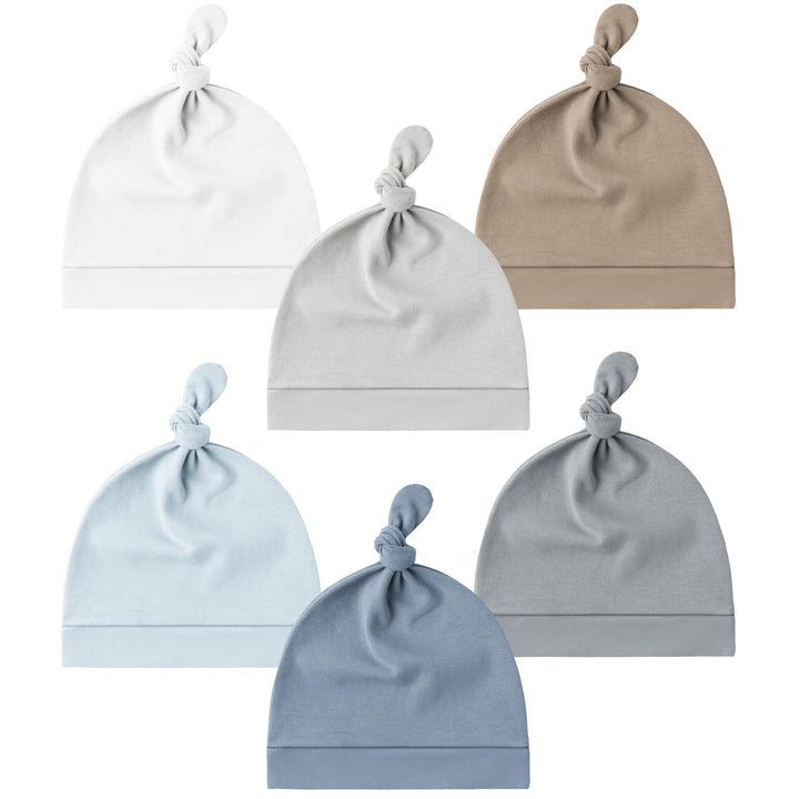 Konssy Baby Newborn Beanie Hat for Infant Girl Boy 0-6 Months Knot Sleepy Baby Hats, Buttery Soft & Stretchy Fabric, Preemie & Newborn Hospital Hat, for All Season