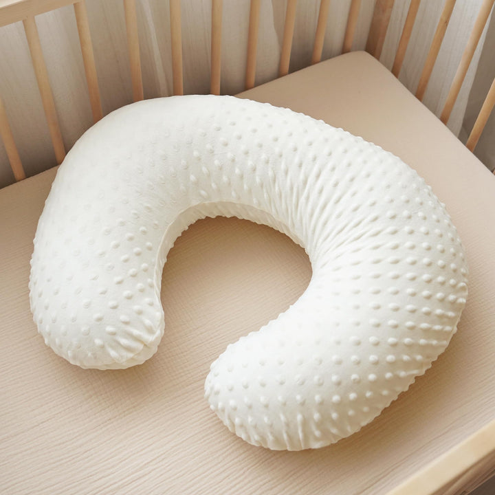 Konssy 2 Pack Nursing Pillow Covers, Soft Covers for Breastfeeding Pillows Covers Only, Cloud-Like Soft Plush Fabric, Cozy Comfort for Baby Boy Girl, Hidden Zipper, Machine Washable