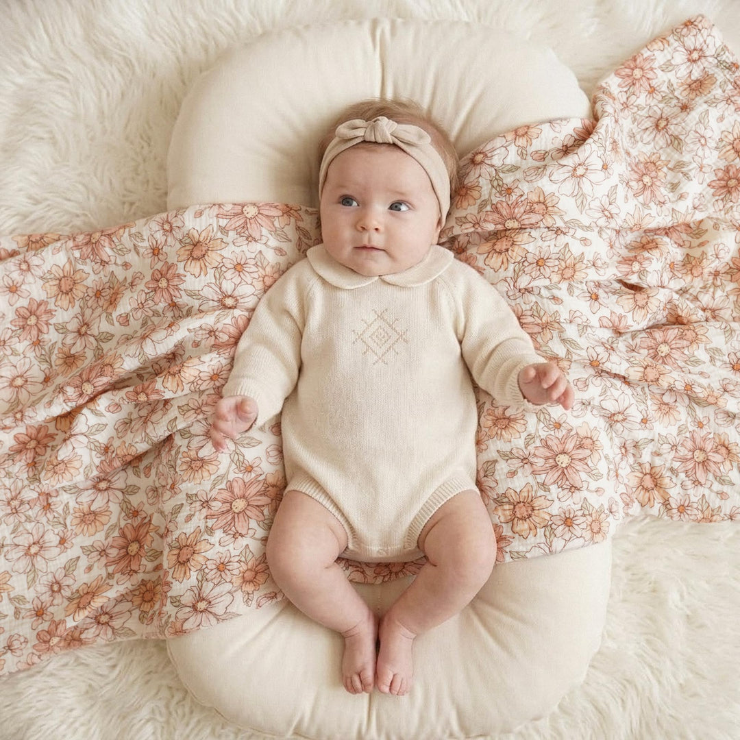 Konssy 3-Pack Muslin Baby Swaddle Blankets, 47 x 47 in Receiving Blankets Large Size, 100% Cotton, Ultra Soft & Breathable, Multi-Use Swaddles for Boys & Girls, from Newborn to Toddler