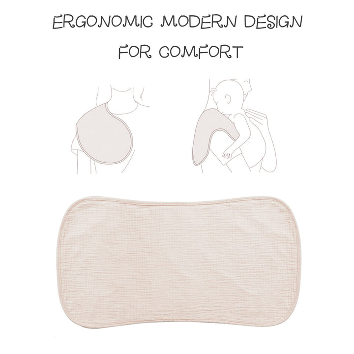 Konssy 6 Pack Large Muslin Baby Burp Cloths and Burp Rags Set for Newborn 100% Cotton, Super Soft & Absorbent, Shrink Resistant, Easy to Wash & Dry, Suitable for Unisex Boys & Girls