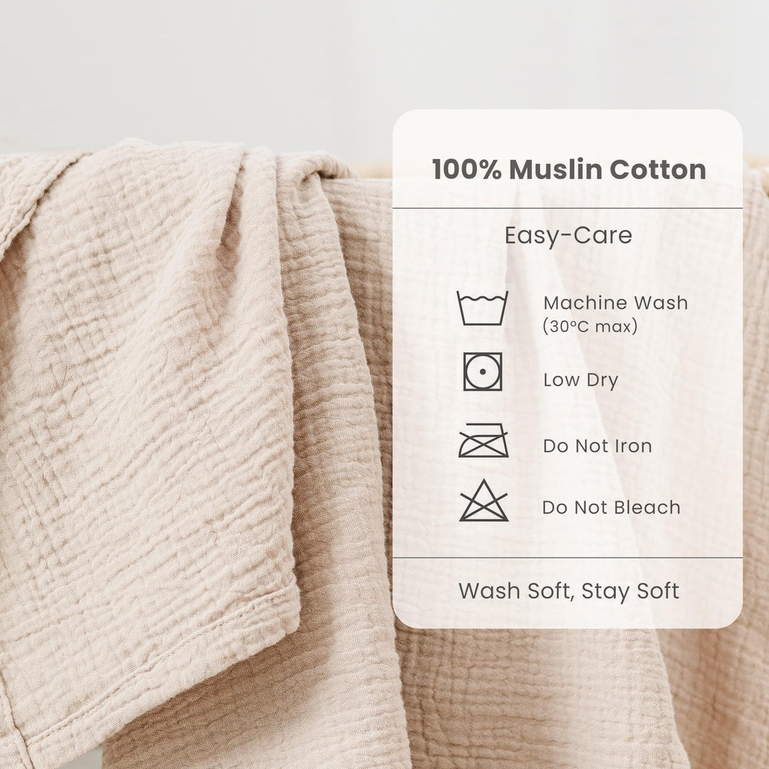 Konssy Muslin Bassinet Sheets for Baby Boys and Girls, 2 Pack, 33"x21" 100% Cotton, Bassinet Mattress Sheets, for Baby Delight, Dream on Me, Other Rectangle Bedside Mattresses