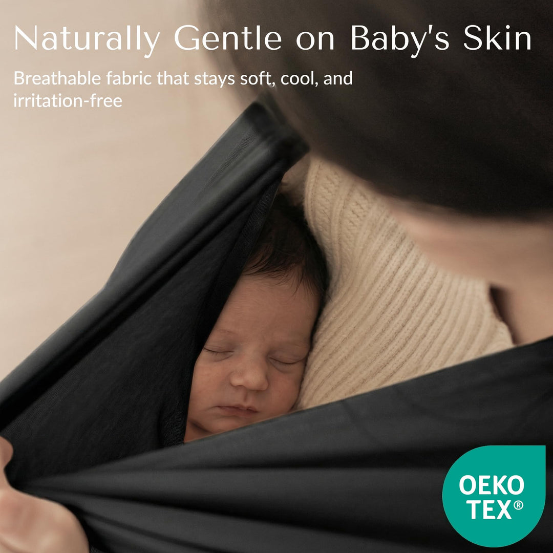 Konssy Rayon Made from Bamboo Nursing Cover for Breastfeeding Buttery Soft, Breathable & Stretchy, Wearable Nursing Poncho, Multi-Use Car Seat Canopy, 360° Full Privacy