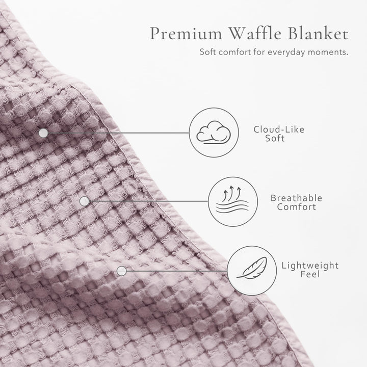 Konssy Waffle Baby Blanket for Boys & Girls, Soft Newborn Swaddle Blanket Waffle Knit, Cozy Crib Blanket Neutral for Nursery, Stroller & Toddler Bed, Machine Washable, 41" x 37"