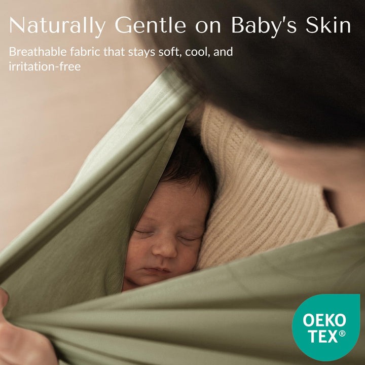 Konssy Rayon Made from Bamboo Nursing Cover for Breastfeeding Buttery Soft, Breathable & Stretchy, Wearable Nursing Poncho, Multi-Use Car Seat Canopy, 360° Full Privacy