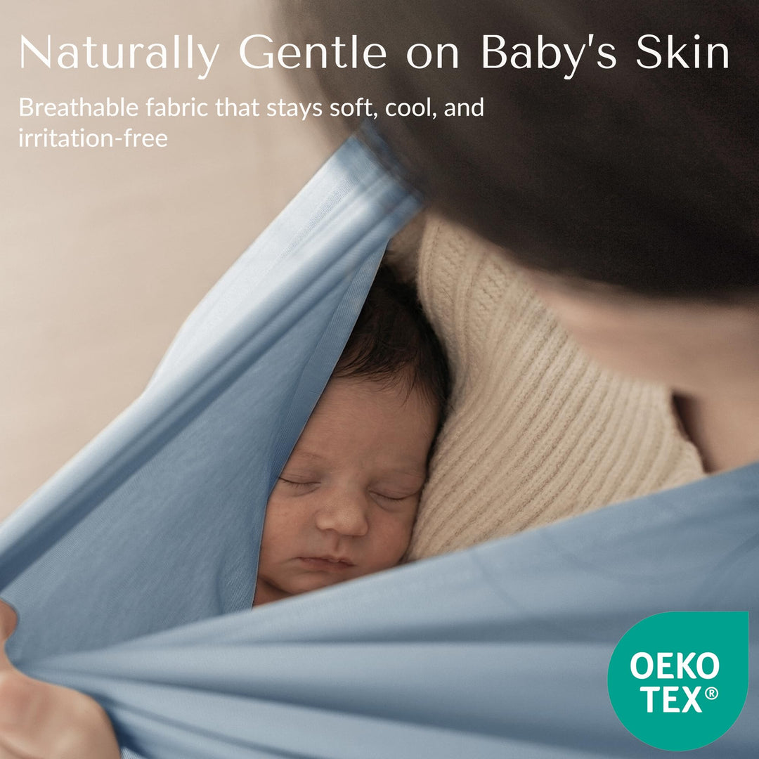 Konssy Rayon Made from Bamboo Nursing Cover for Breastfeeding Buttery Soft, Breathable & Stretchy, Wearable Nursing Poncho, Multi-Use Car Seat Canopy, 360° Full Privacy