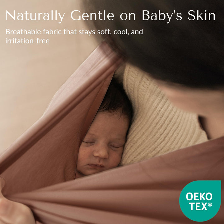 Konssy Rayon Made from Bamboo Nursing Cover for Breastfeeding Buttery Soft, Breathable & Stretchy, Wearable Nursing Poncho, Multi-Use Car Seat Canopy, 360° Full Privacy