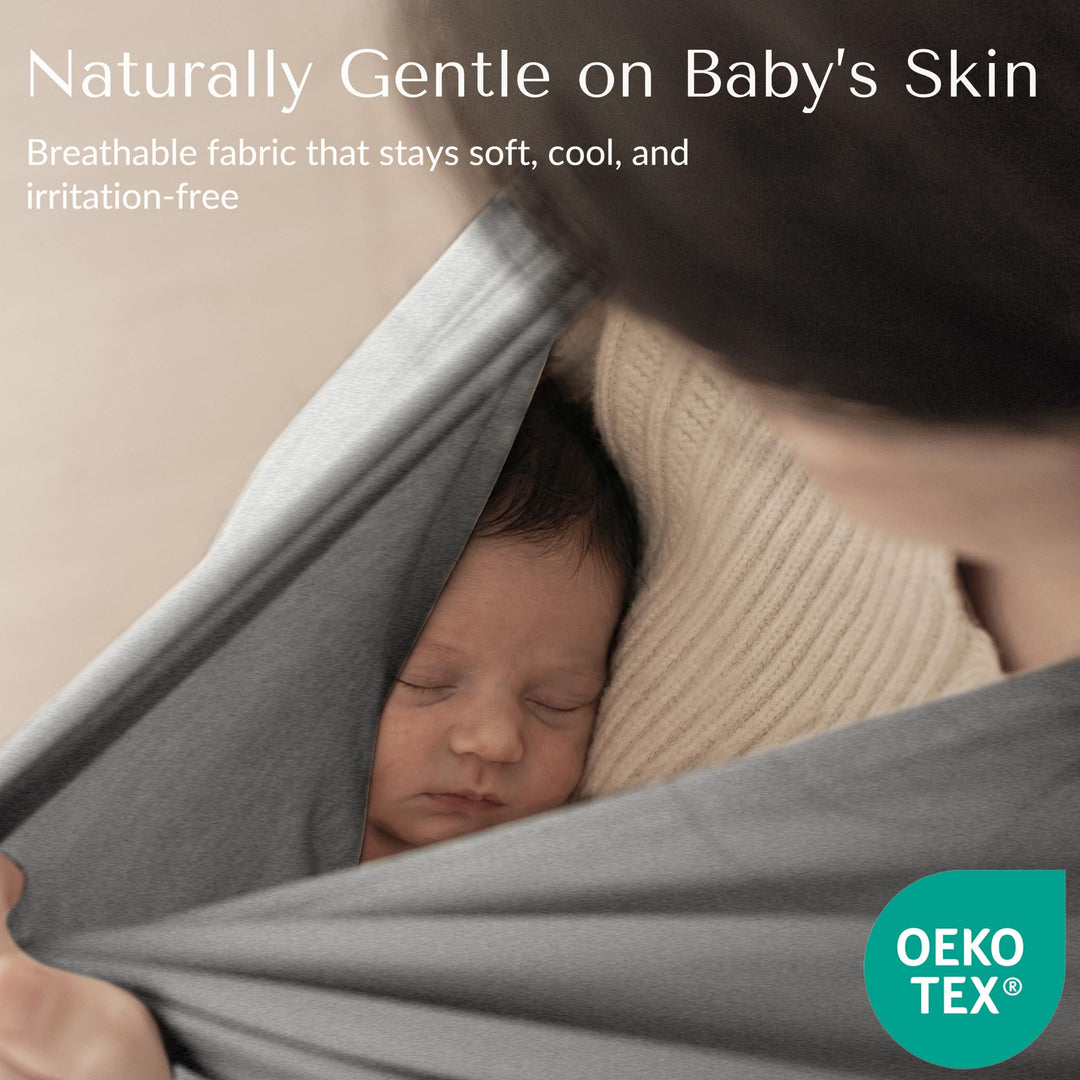 Konssy Rayon Made from Bamboo Nursing Cover for Breastfeeding Buttery Soft, Breathable & Stretchy, Wearable Nursing Poncho, Multi-Use Car Seat Canopy, 360° Full Privacy