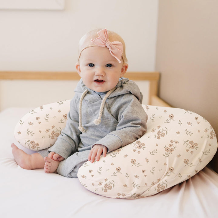 Konssy 2 Pack Nursing Pillow Covers, Soft Covers for Breastfeeding Pillows Covers Only, Cloud-Like Soft Plush Fabric, Cozy Comfort for Baby Boy Girl, Hidden Zipper, Machine Washable