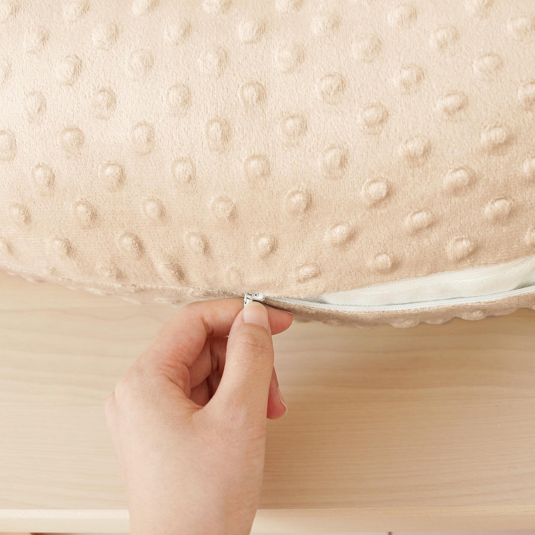 Konssy 2 Pack Nursing Pillow Covers, Soft Covers for Breastfeeding Pillows Covers Only, Cloud-Like Soft Plush Fabric, Cozy Comfort for Baby Boy Girl, Hidden Zipper, Machine Washable