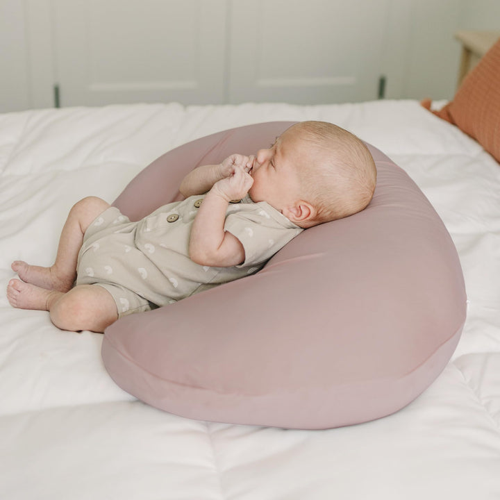 Konssy 2 Pack Nursing Pillow Covers, Soft Stretchy Cover for Breastfeeding Covers Only, Milk Silk Fabric, Breathable & Machine Washable, Slipcovers for Newborn Baby Boy Girl,
