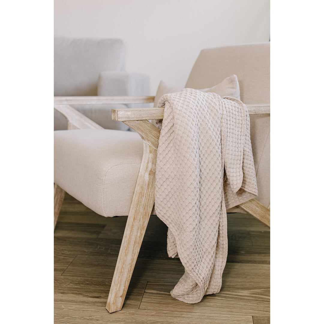 Konssy Waffle Baby Blanket for Boys & Girls, Soft Newborn Swaddle Blanket Waffle Knit, Cozy Crib Blanket Neutral for Nursery, Stroller & Toddler Bed, Machine Washable, 41" x 37"