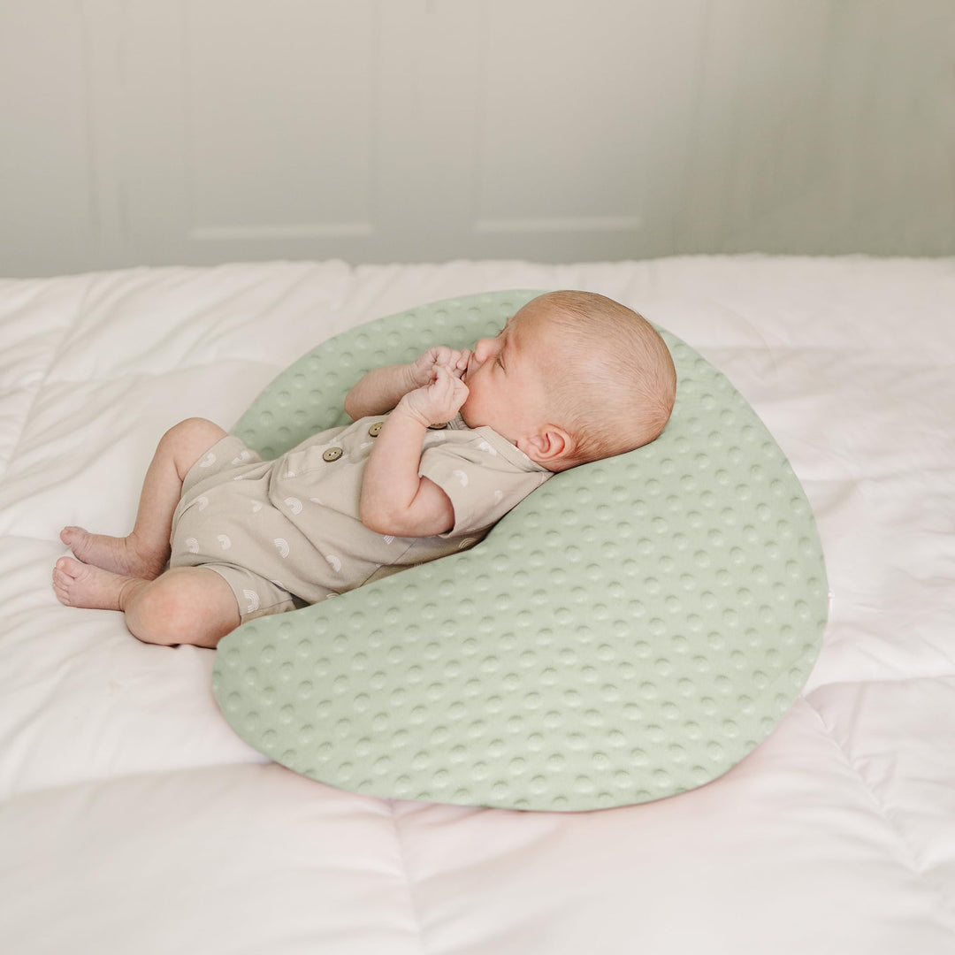 Konssy 2 Pack Nursing Pillow Covers, Soft Covers for Breastfeeding Pillows Covers Only, Cloud-Like Soft Plush Fabric, Cozy Comfort for Baby Boy Girl, Hidden Zipper, Machine Washable