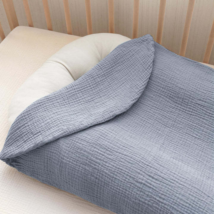Konssy 2 Pack Muslin Baby Lounger Covers, Covers Only, 30.7" x 20" 100% Cotton, Soft & Breathable, Baby Nest Slipcover, Envelope Closure, Pre-Washed for Lasting Fit
