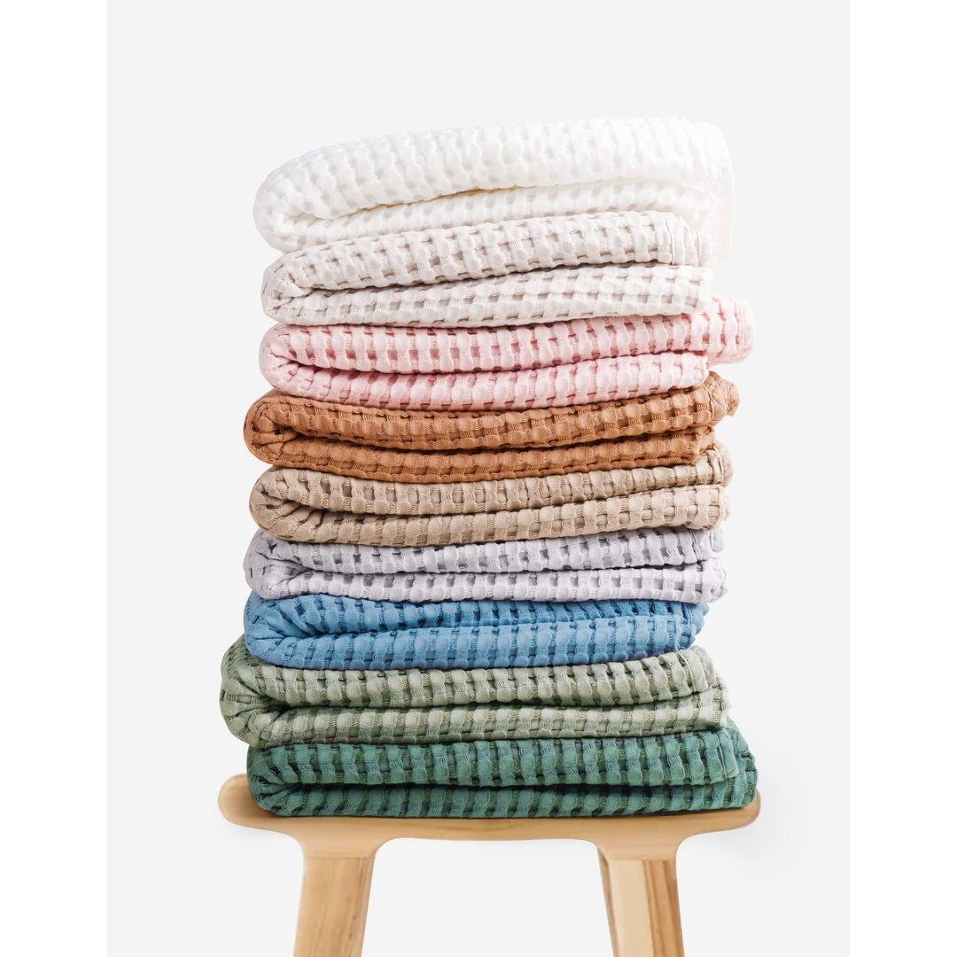 Konssy Waffle Baby Blanket for Boys & Girls, Soft Newborn Swaddle Blanket Waffle Knit, Cozy Crib Blanket Neutral for Nursery, Stroller & Toddler Bed, Machine Washable, 41" x 37"