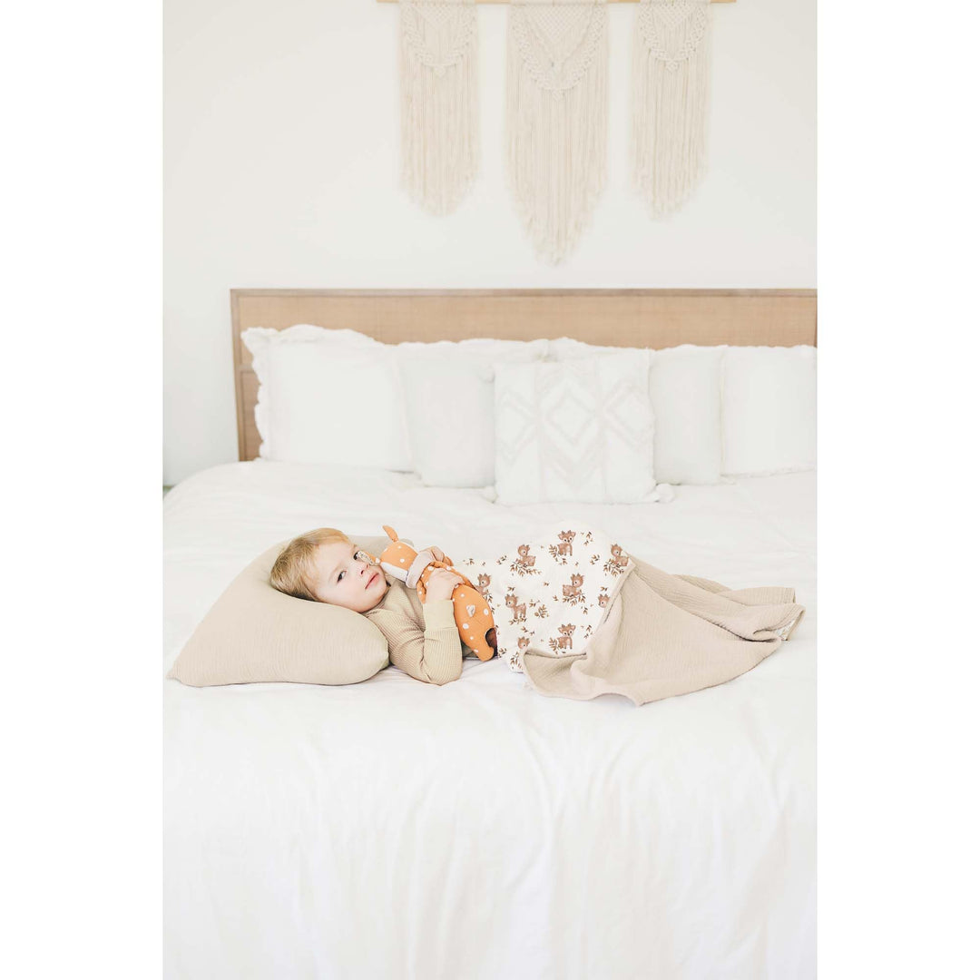 Konssy 100% Cotton Muslin Baby Blanket for Girls Boys, 40"x36" Soft & Lightweight, 4-Layer Muslin, for Receiving, Swaddling, Crib, Stroller & Nursery, Newborn to Toddler