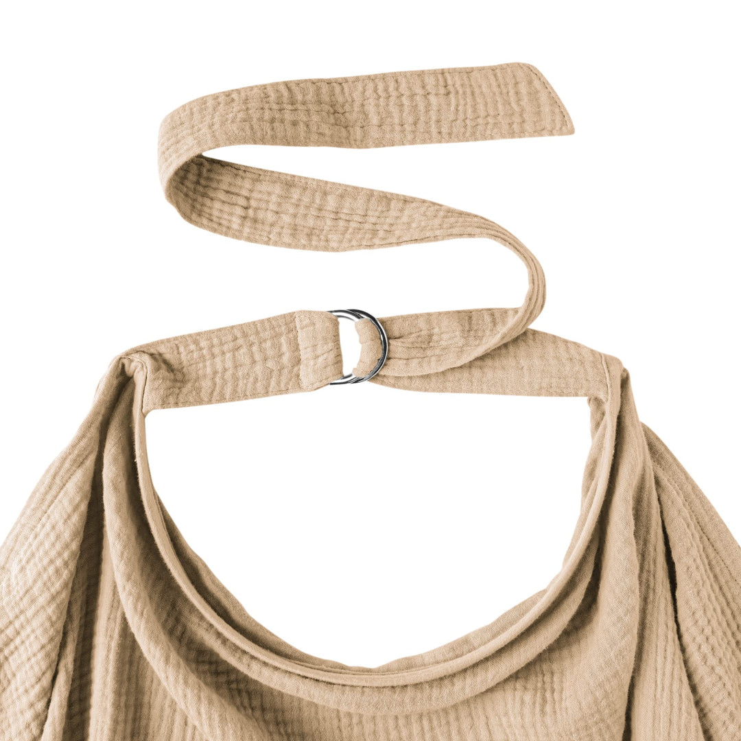 Konssy Muslin Nursing Cover Up for Breastfeeding with Rigid Hoop 100% Cotton Nursing Apron, Lightweight & Breathable, Carseat Canopy, Breast Feeding Covers for Women