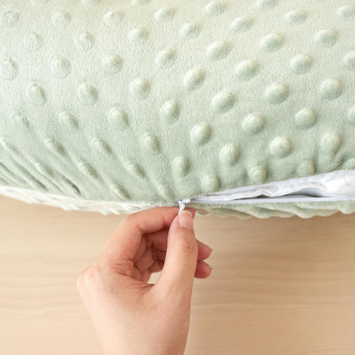 Konssy 2 Pack Nursing Pillow Covers, Soft Covers for Breastfeeding Pillows Covers Only, Cloud-Like Soft Plush Fabric, Cozy Comfort for Baby Boy Girl, Hidden Zipper, Machine Washable
