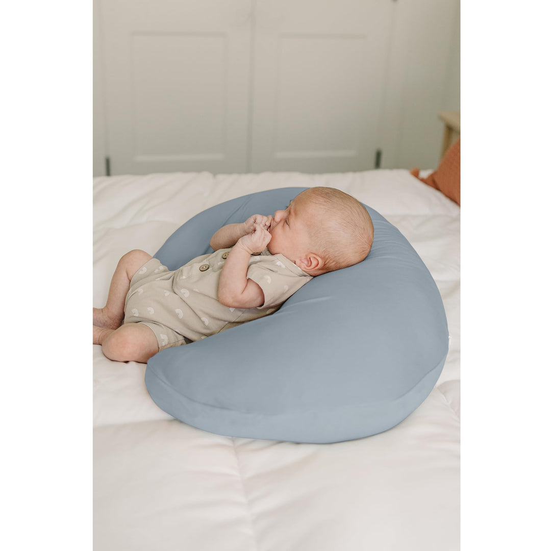 Konssy 2 Pack Nursing Pillow Covers, Soft Stretchy Cover for Breastfeeding Covers Only, Milk Silk Fabric, Breathable & Machine Washable, Slipcovers for Newborn Baby Boy Girl,