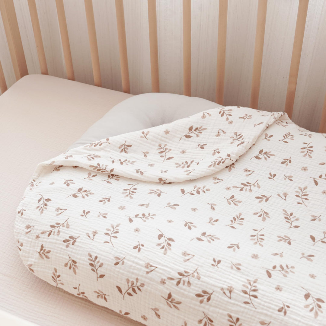 Konssy 2 Pack Muslin Baby Lounger Covers, Covers Only, 30.7" x 20" 100% Cotton, Soft & Breathable, Baby Nest Slipcover, Envelope Closure, Pre-Washed for Lasting Fit
