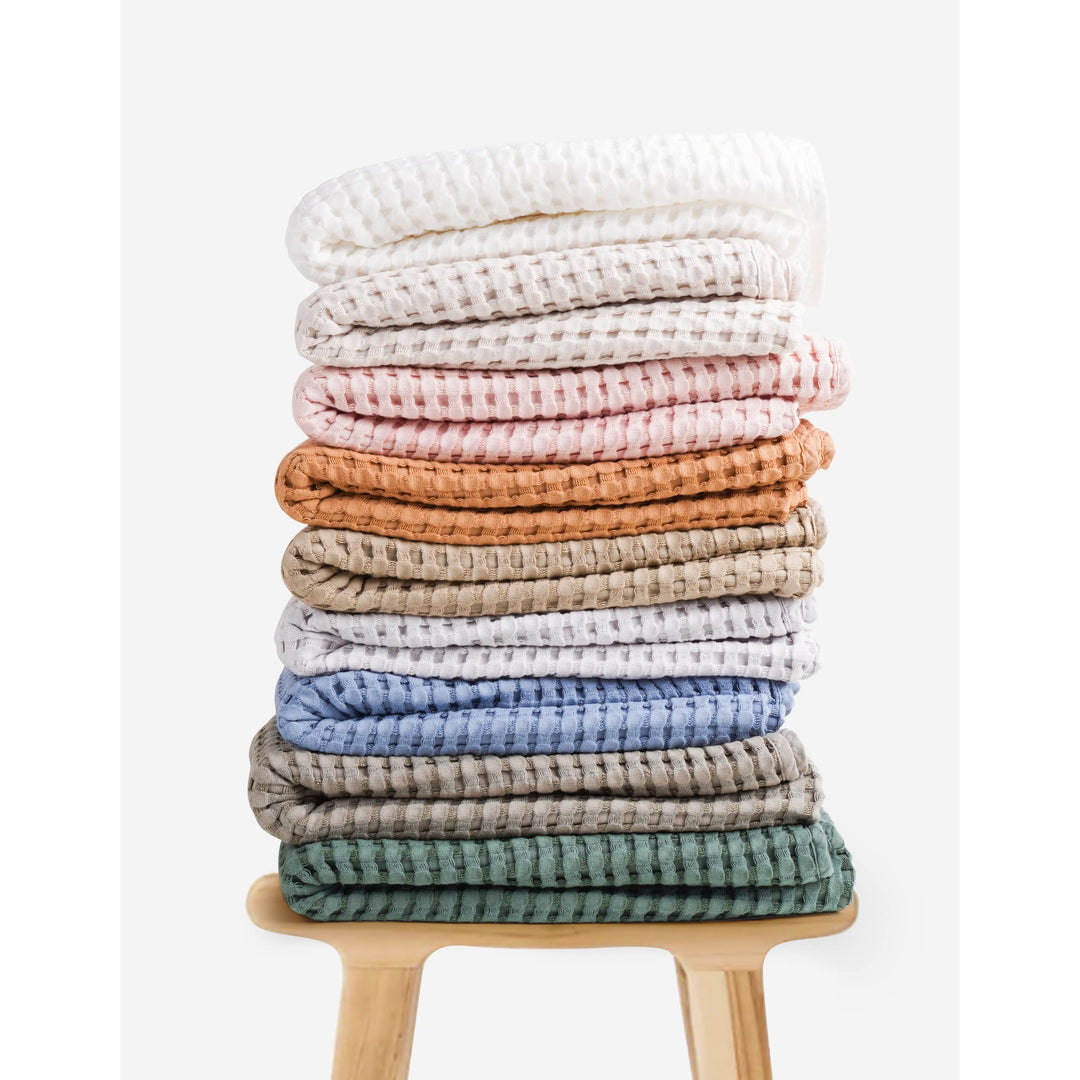 Konssy Waffle Baby Blanket for Boys & Girls, Soft Newborn Swaddle Blanket Waffle Knit, Cozy Crib Blanket Neutral for Nursery, Stroller & Toddler Bed, Machine Washable, 41" x 37"